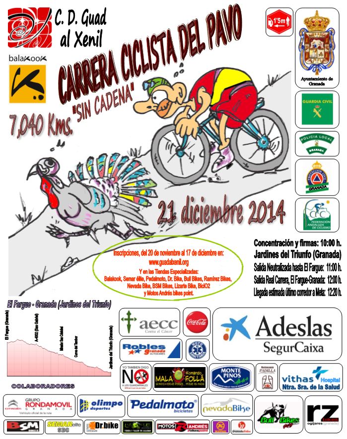 GRANADA CELEBRARÁ LA CARRERA CICLISTA DEL PAVO